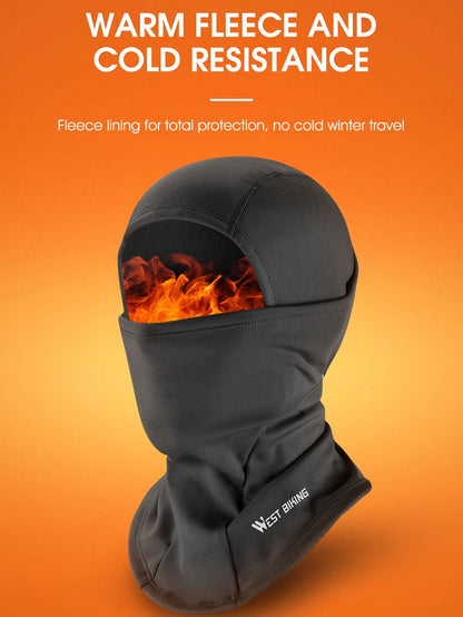 WEST BIKING Windproof SKI Mask Fleece Motorcycle Balaclava Winter Warm Cycling Mountaineering Hiking Scarf Thermal Sport Gear