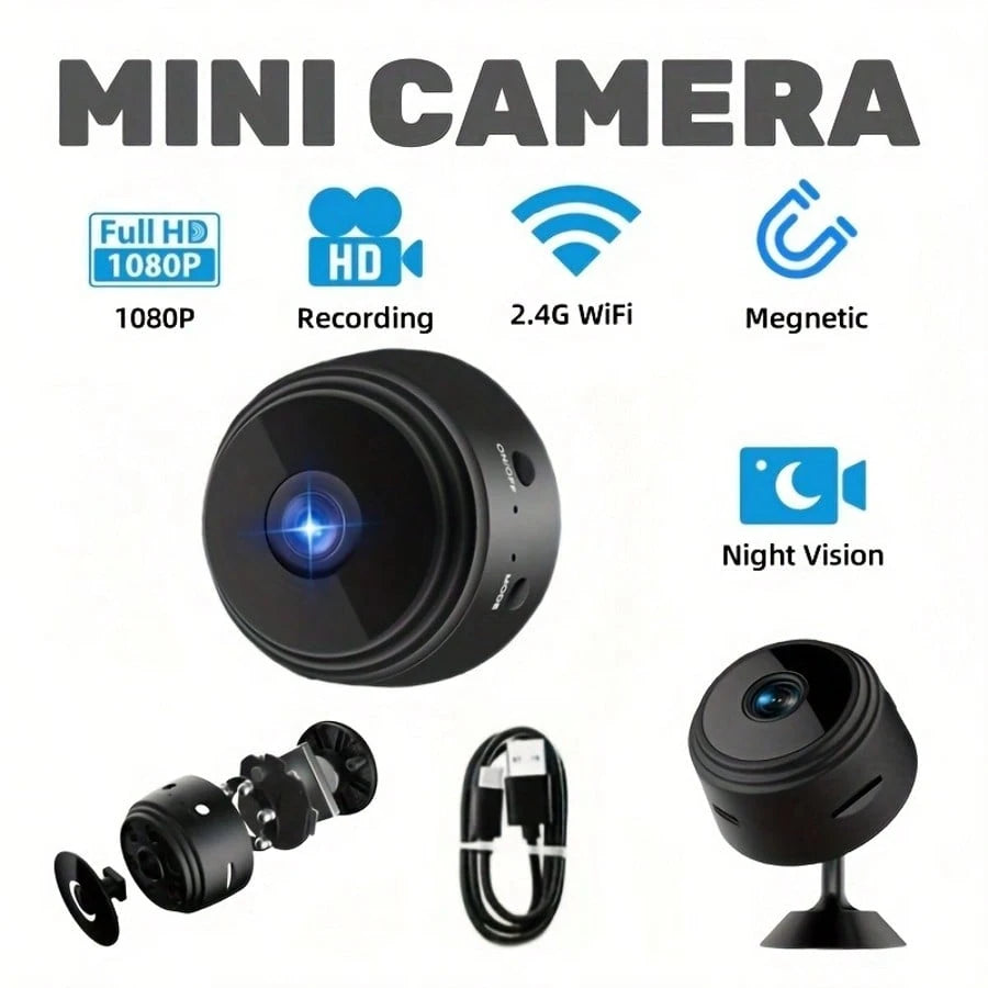 Wireless Surveillance Camera- Indoor/Outdoor Wireless Monitoring, Real-Time Motion Detection, Voice Assistant Compatibility, Real-Time Christmas Monitoring Function And Home Safety, 1080P Wireless Se