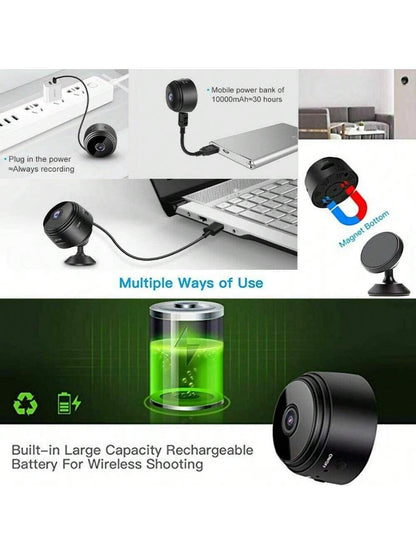 Wireless Surveillance Camera- Indoor/Outdoor Wireless Monitoring, Real-Time Motion Detection, Voice Assistant Compatibility, Real-Time Christmas Monitoring Function And Home Safety, 1080P Wireless Se