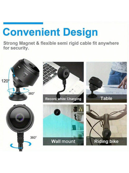 Wireless Surveillance Camera- Indoor/Outdoor Wireless Monitoring, Real-Time Motion Detection, Voice Assistant Compatibility, Real-Time Christmas Monitoring Function And Home Safety, 1080P Wireless Se