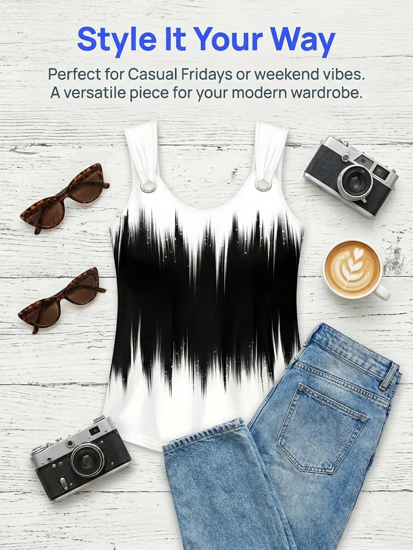 Women's 3D Geometric Pattern V-Neck Camisole Top, Suitable For Spring/Summer Festivals, Medium Stretch Casual Sports Vest Suitable For Music Festivals And Easter