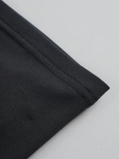 Women's Black Deep V-Neck Bow Tie Front Ruched Waist Short Sleeve Blouse- Elegant Office Casual Workwear
