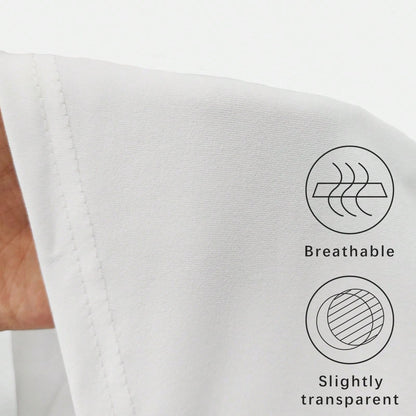 Women's Casual Asymmetrical Drawstring Loose Round Neck T-Shirt, Suitable For Daily Commute And Dates, Spring/Summer White