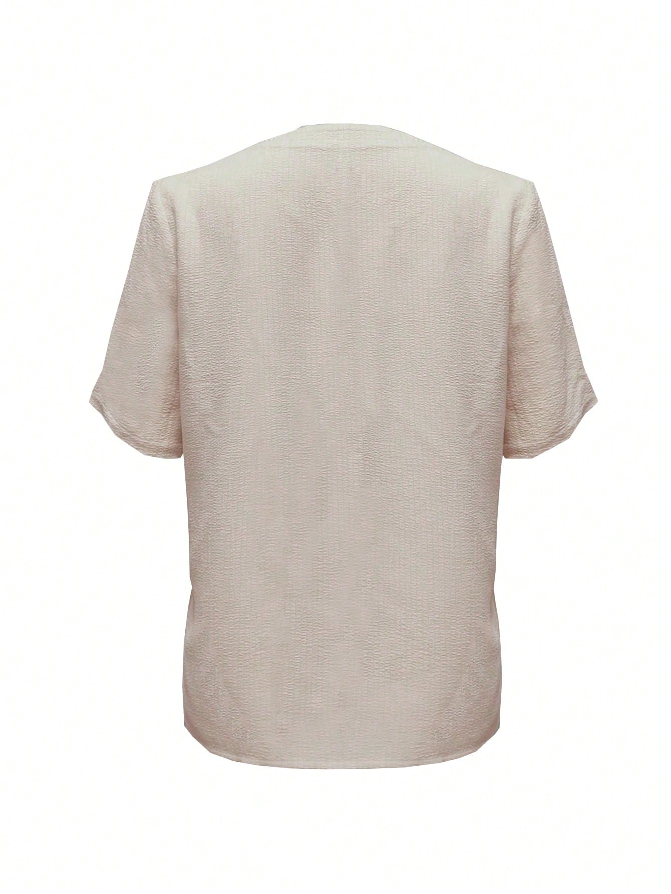 Women's Casual Button-Down Solid Color Shirt Spring