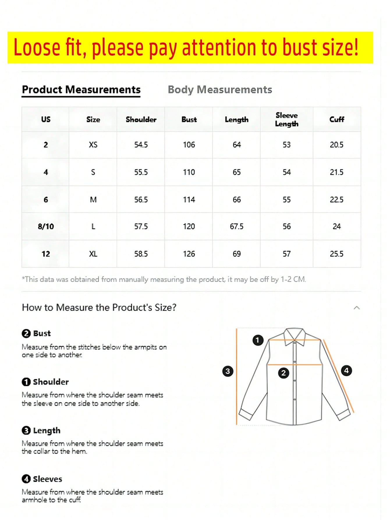Women's Casual Loose Long Sleeve Shirt, Suitable For Work And Commute, Spring/Autumn White, Aesthetic