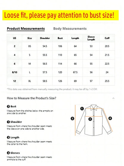Women's Casual Loose Long Sleeve Shirt, Suitable For Work And Commute, Spring/Autumn White, Aesthetic