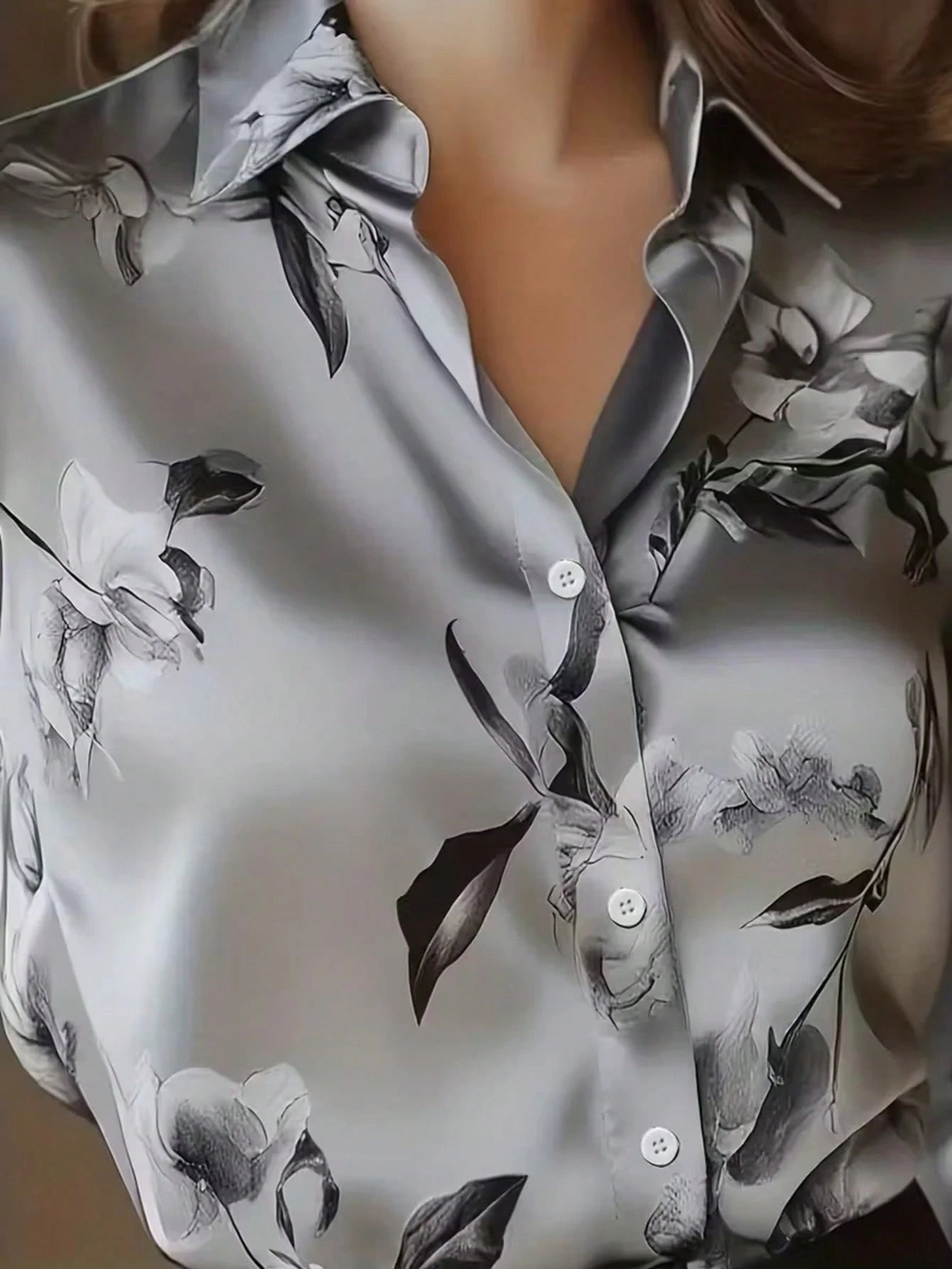 Women's Elegant Versatile Polka Dot Blouse For Commuting, Spring/Summer Vacation Black