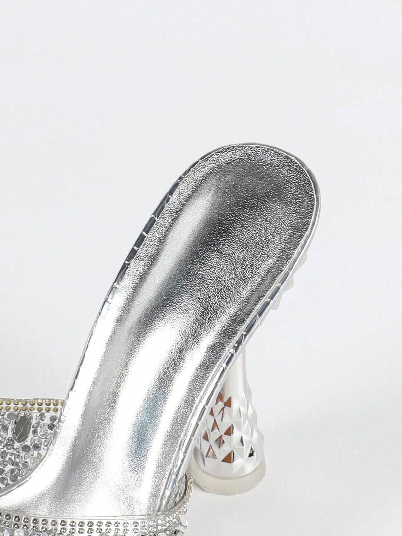 Women's Point Toe Metal Pineapple Electroplated Heels, Glamorous Fashion Comfortable Rhinestone Plus Size High Heel Sandals Suitable For Daily Wear, Shopping, Party, Worth Owning,Spring Summer Outfits