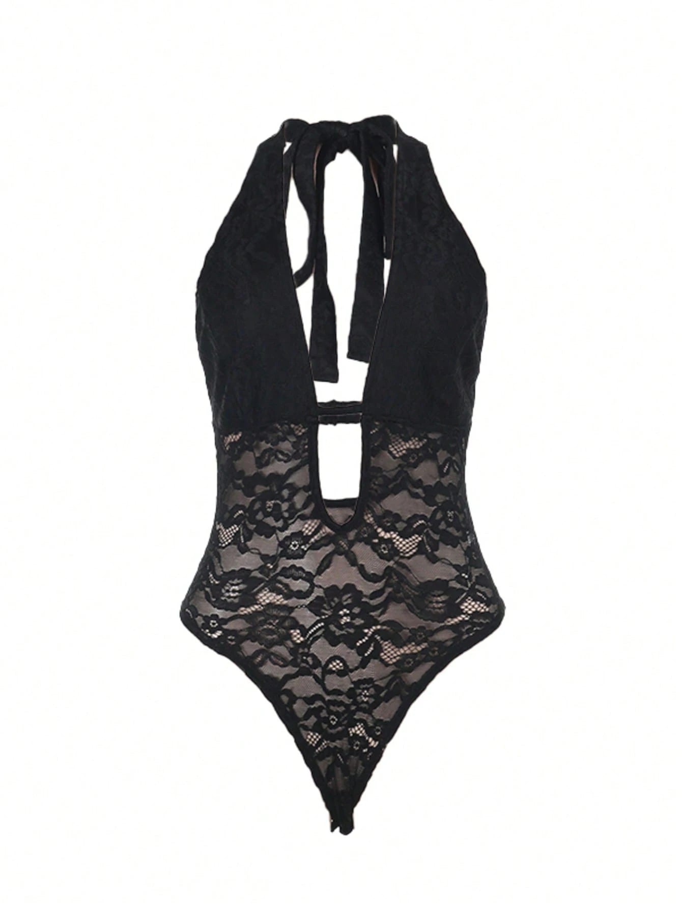 Women's Sexy Hollow Lace Halter Neck Jumpsuit, Music Festival, Summer, Black, Going Out, Party, Beach