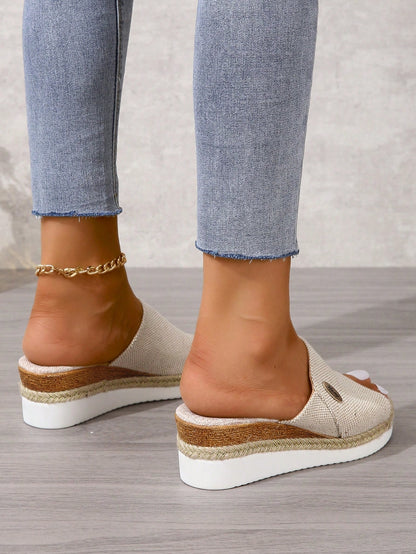 Women's Wedge Sandals, Open Toe Ankle Strap Wedge Heel Platform Sandals, Casual Flatform Sandals Valentines