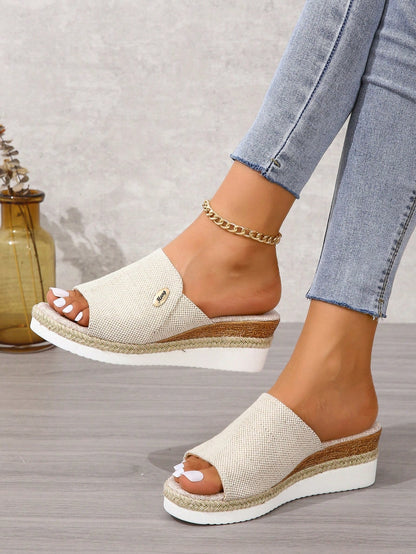 Women's Wedge Sandals, Open Toe Ankle Strap Wedge Heel Platform Sandals, Casual Flatform Sandals Valentines