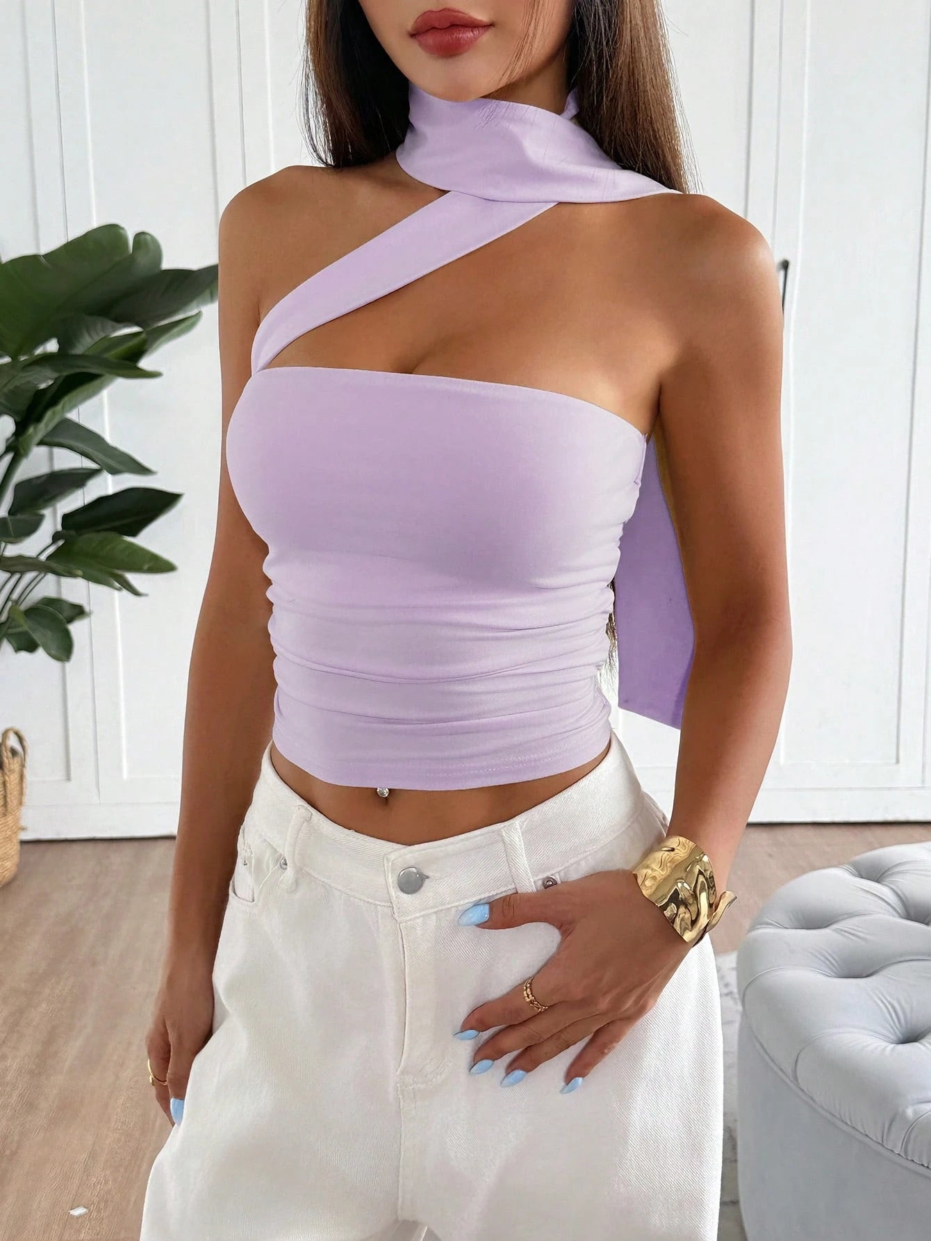 Women Summer Knit Top,Adjustable Strapless Top, Purple,For Vacation,Party,Beach,Graduation,Holiday, Birthday