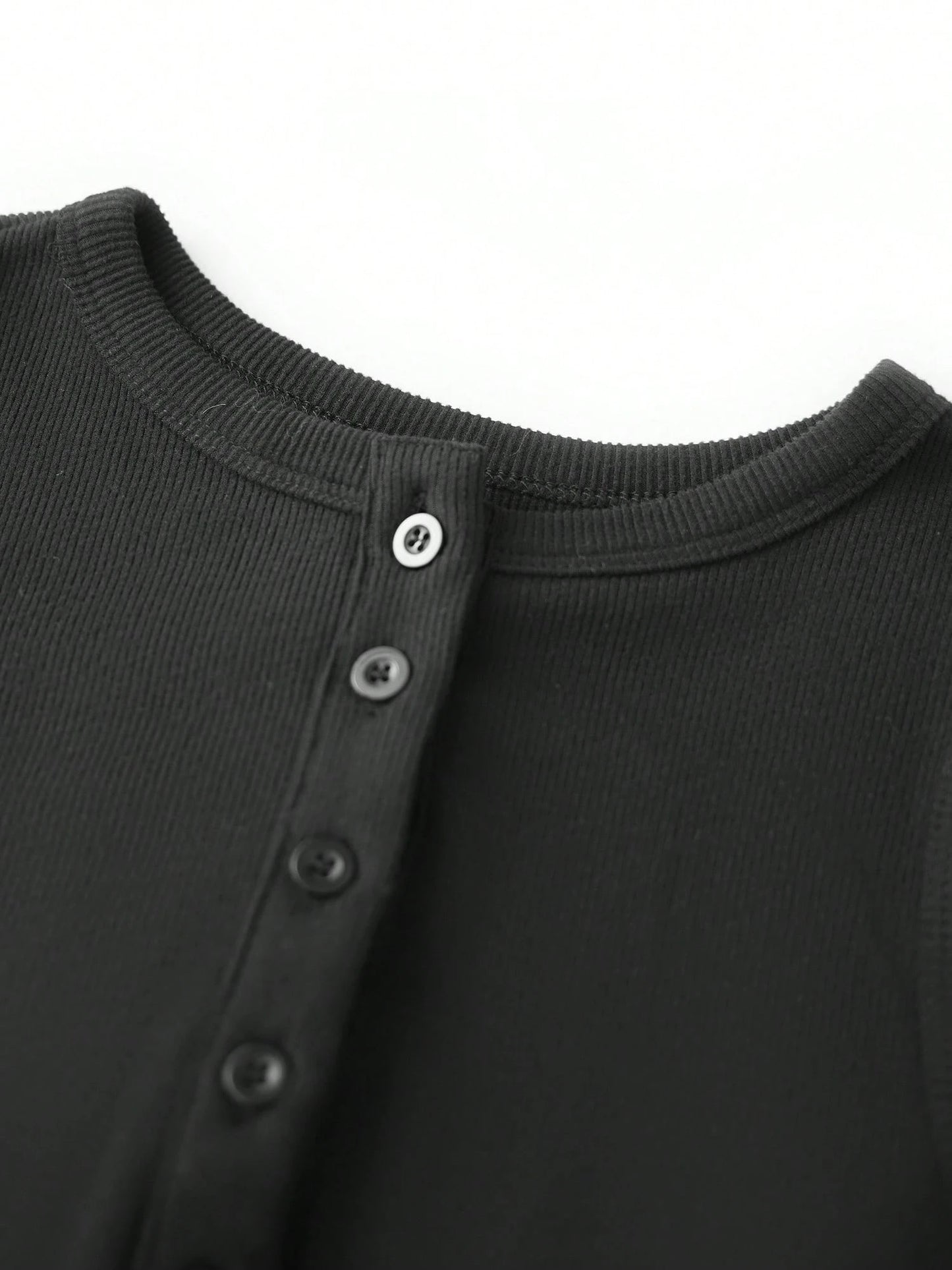 Women Y2K Ribbed Knit Crop Button Down Shirt, Solid Long Sleeve Front Button Cropped Top, Casual Summer Streetwear Grunge Club Aesthetic Blouse