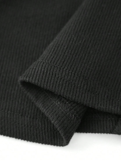 Women Y2K Ribbed Knit Crop Button Down Shirt, Solid Long Sleeve Front Button Cropped Top, Casual Summer Streetwear Grunge Club Aesthetic Blouse