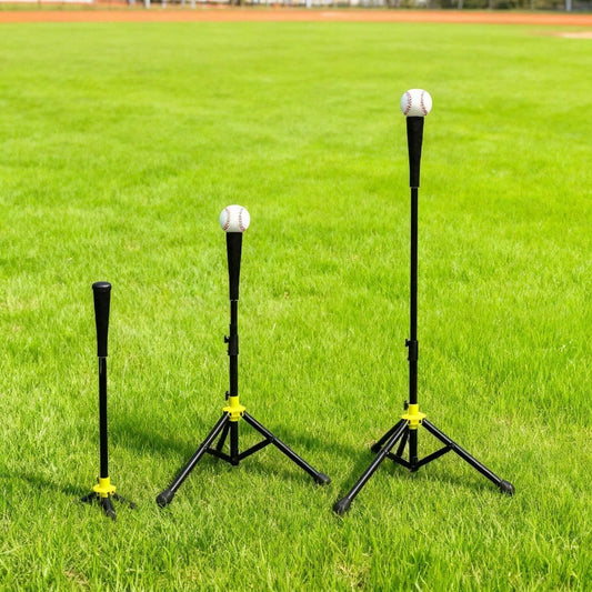 Works Adjustable Batting Tee For Baseball, Softball & T-Ball Training