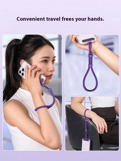 Wrist Strap Phone Lanyard Short Adjustable, 2026 New Smart Phone Wristband Charm Accessory, With Adjustable Buckle Anti-Loss Anti-Drop Anti-Theft, Durable Polyester Braided Rope Phone Chain, Premium P