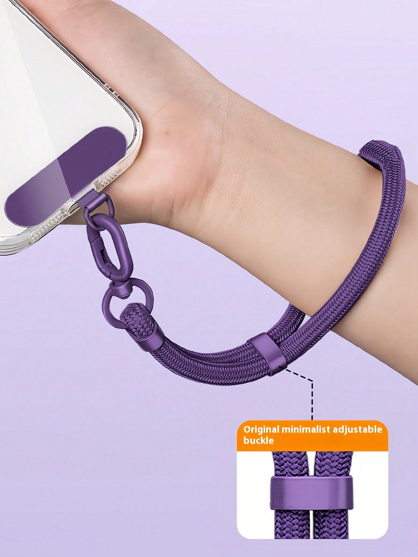 Wrist Strap Phone Lanyard Short Adjustable, 2026 New Smart Phone Wristband Charm Accessory, With Adjustable Buckle Anti-Loss Anti-Drop Anti-Theft, Durable Polyester Braided Rope Phone Chain, Premium P