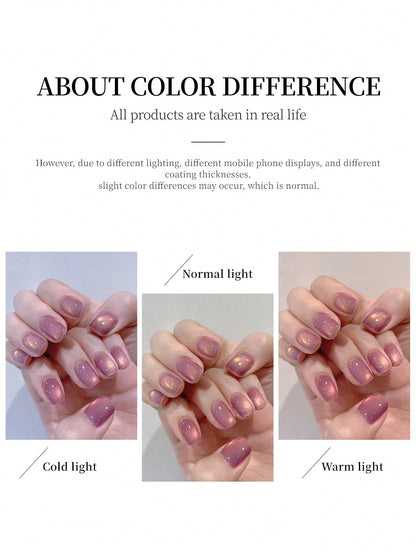 XEIJAYI 1Pc 15Ml Rose Majesty Cat Eye Nail Polish Soak Off UV LED Gel Varnish Nail Art For Women DIY-No Magnetic Stick Included