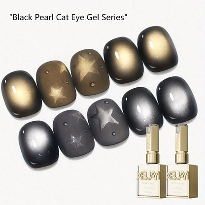 XEIJAYI Cat Eye Nail 2026 Holographic Nail Art 2pcs 15ml Reflective Cat's Eye Magnetic Nail Gel Soaking LED Gel Salon Female Nail Art Tools Fashion Nail Gel