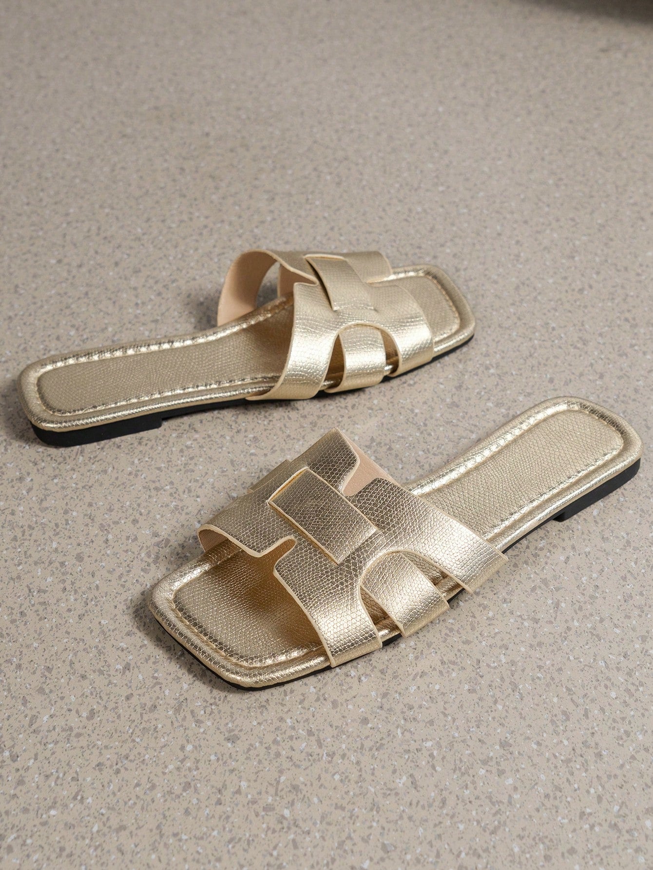 Ximi Ruo Korean Style Women's Casual Flat Slippers, Open Toe Design Suitable For Summer, Fall, Woven Roman Style, Fashionable For Women To Pair With Dresses, For Outdoor Activities On Beach Or By Sea
