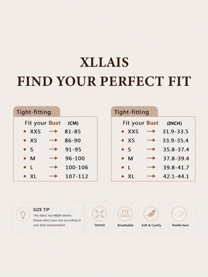 XLLAIS Women's Solid Color Square Neck Sleeveless Tank Top, Fitted Casual Wear, White, Spring/Summer, Clean Girl Aesthetic