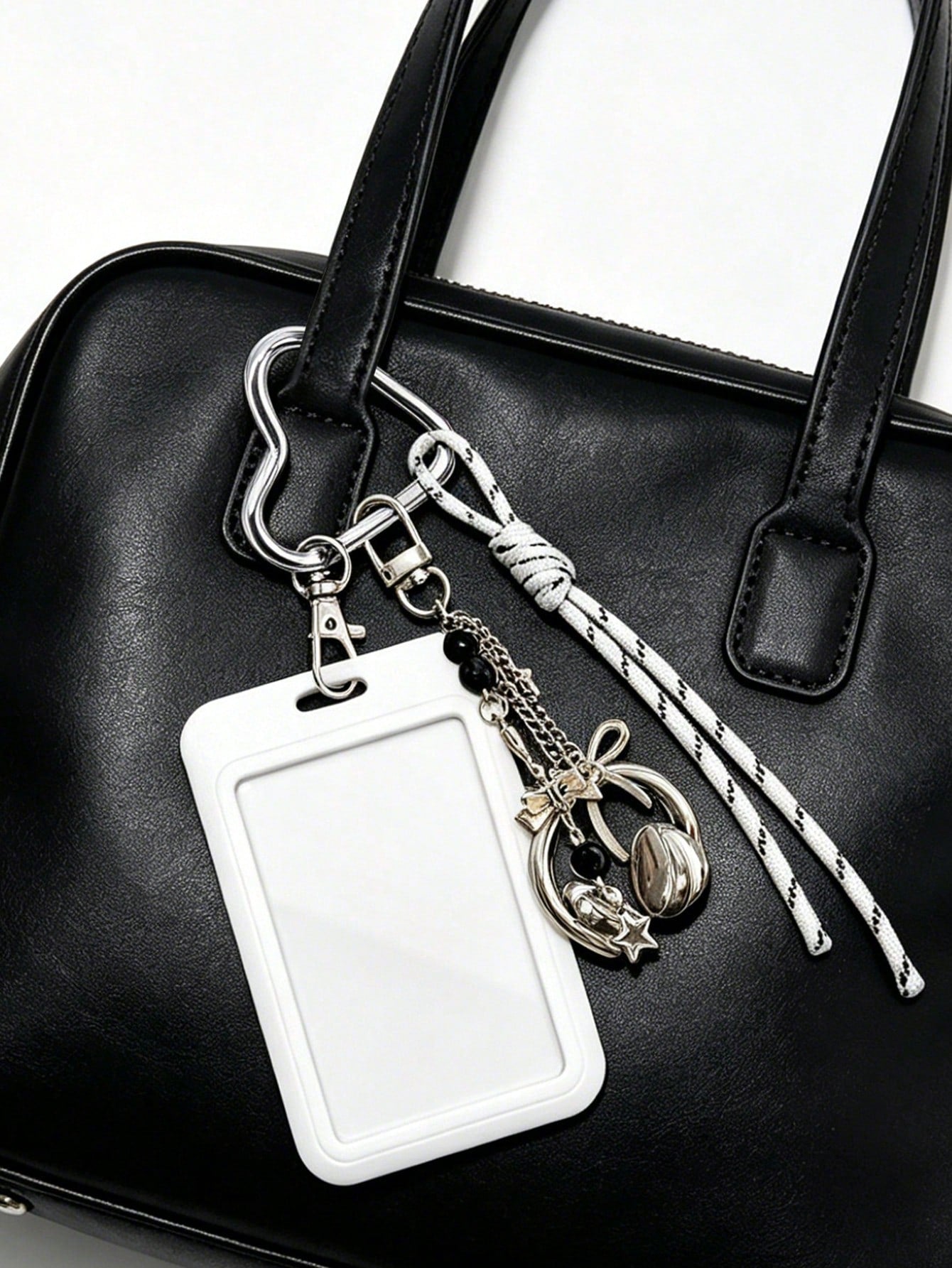 Y2K Card Holder Keychain With Earphone Pendant And Lanyard, Portable ID Holder, Customizable Card Sleeve, Ins Style Bag Charm, ID Holder, Credit Card Holder, Suitable For School/Work/Office/Daily Use