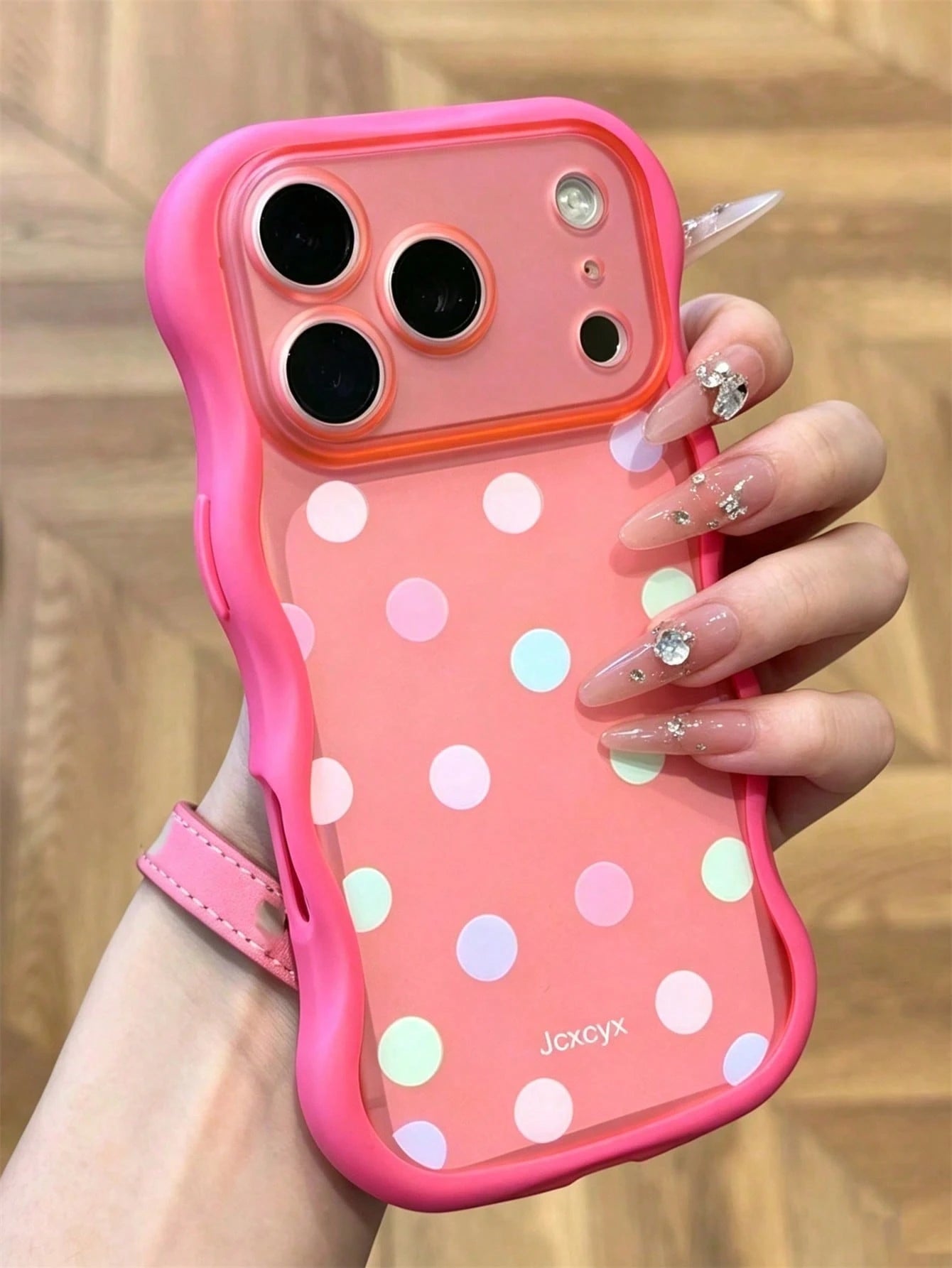 Y2K Cute Full Screen Colorful Polka Dot Semi-Transparent Matte Soft Phone Case, Compatible With IPhone 18 Pro Max 17 Pro Max 17 Pro 17 16 Pro Max 16 Pro 16 15 Pro Max 15 Pro 14 Pro Max 14 Pro 13, Fash