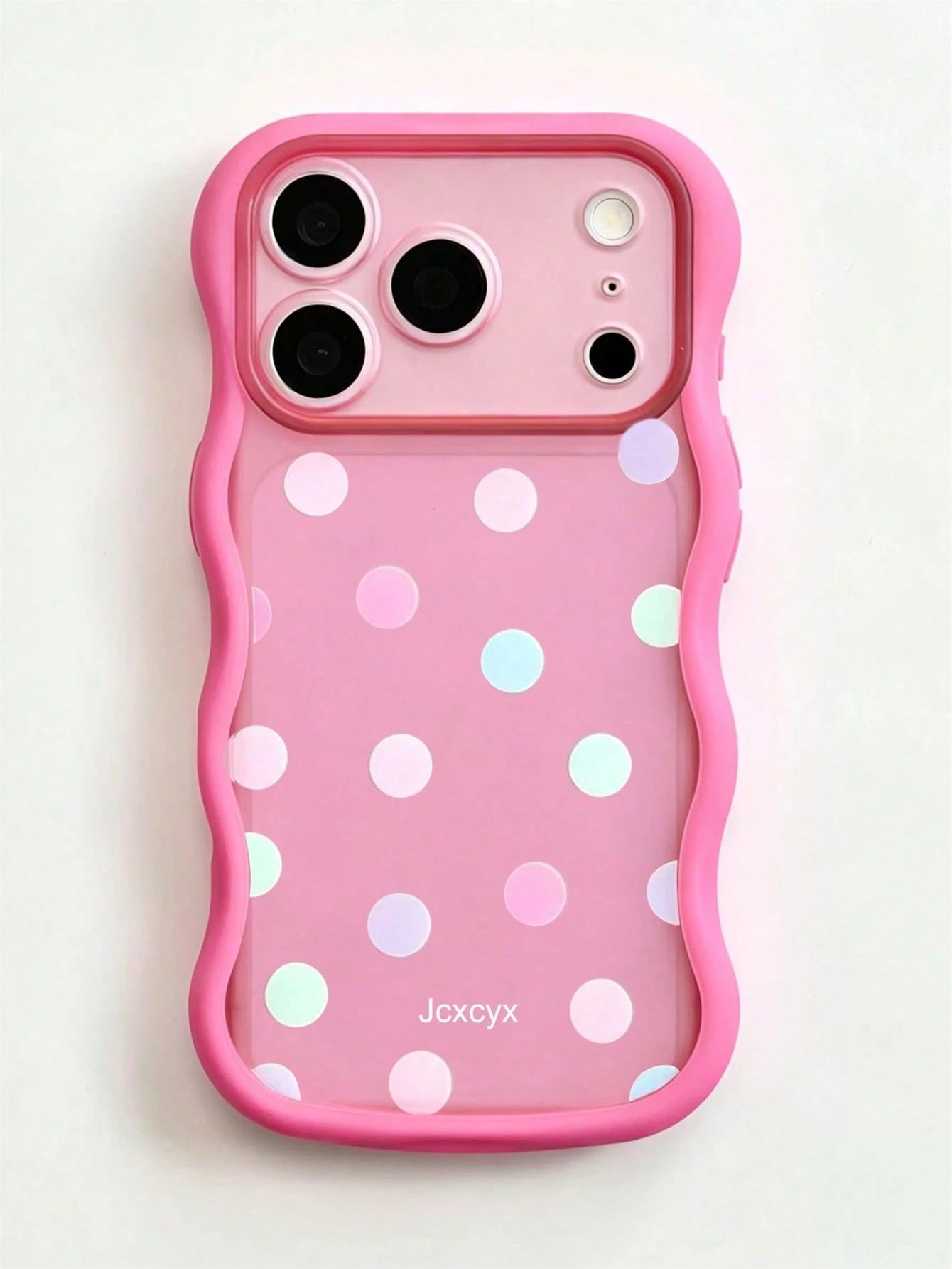 Y2K Cute Full Screen Colorful Polka Dot Semi-Transparent Matte Soft Phone Case, Compatible With IPhone 18 Pro Max 17 Pro Max 17 Pro 17 16 Pro Max 16 Pro 16 15 Pro Max 15 Pro 14 Pro Max 14 Pro 13, Fash