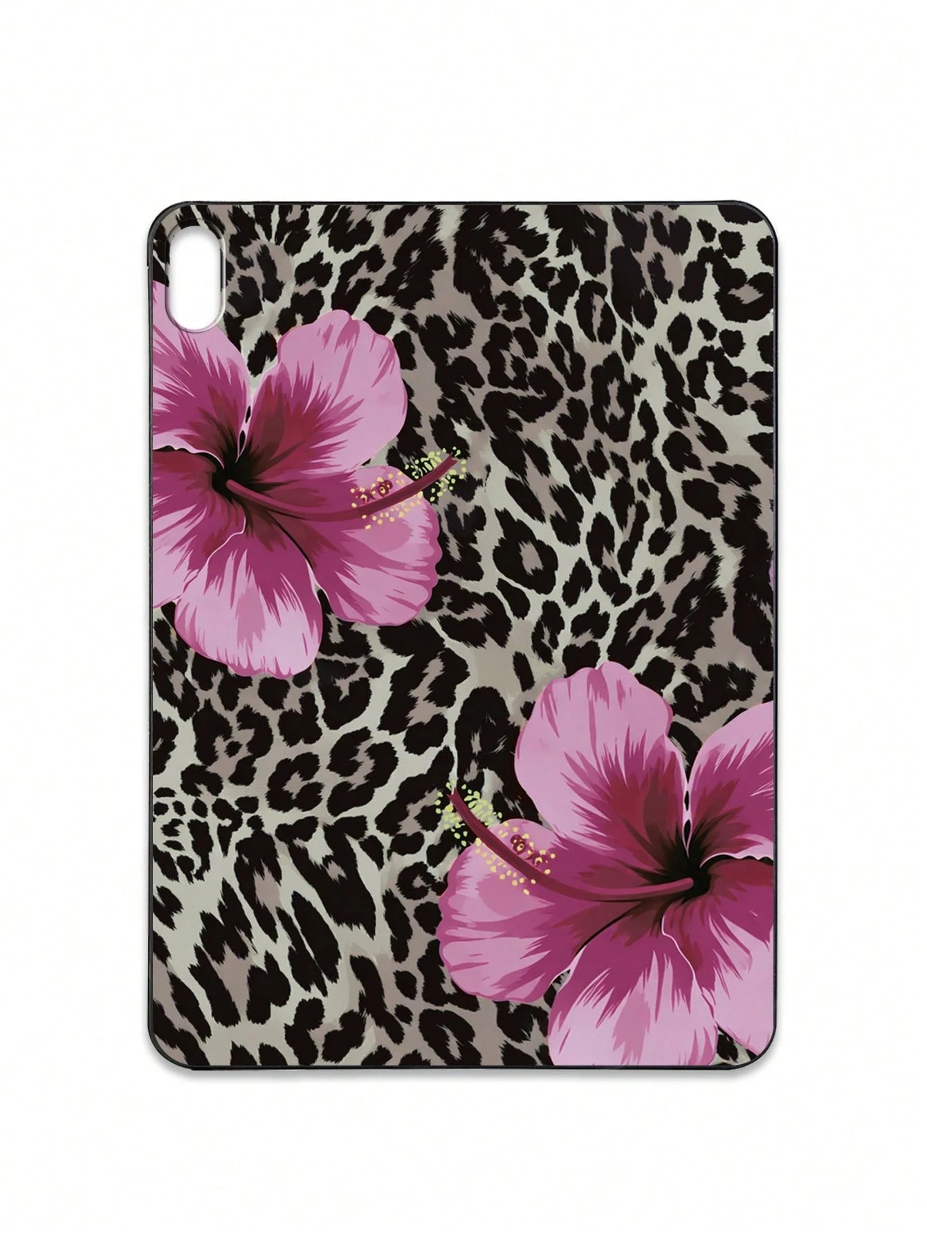Y2K Leopard Print Hibiscus Flower Tablet Case- Compatible With IPad Case, Shockproof Cute Aesthetic Cover, IPad Accessories Quick Ship Gifts, Compatible With Kindle Case, Compatible With IPad Cases 1