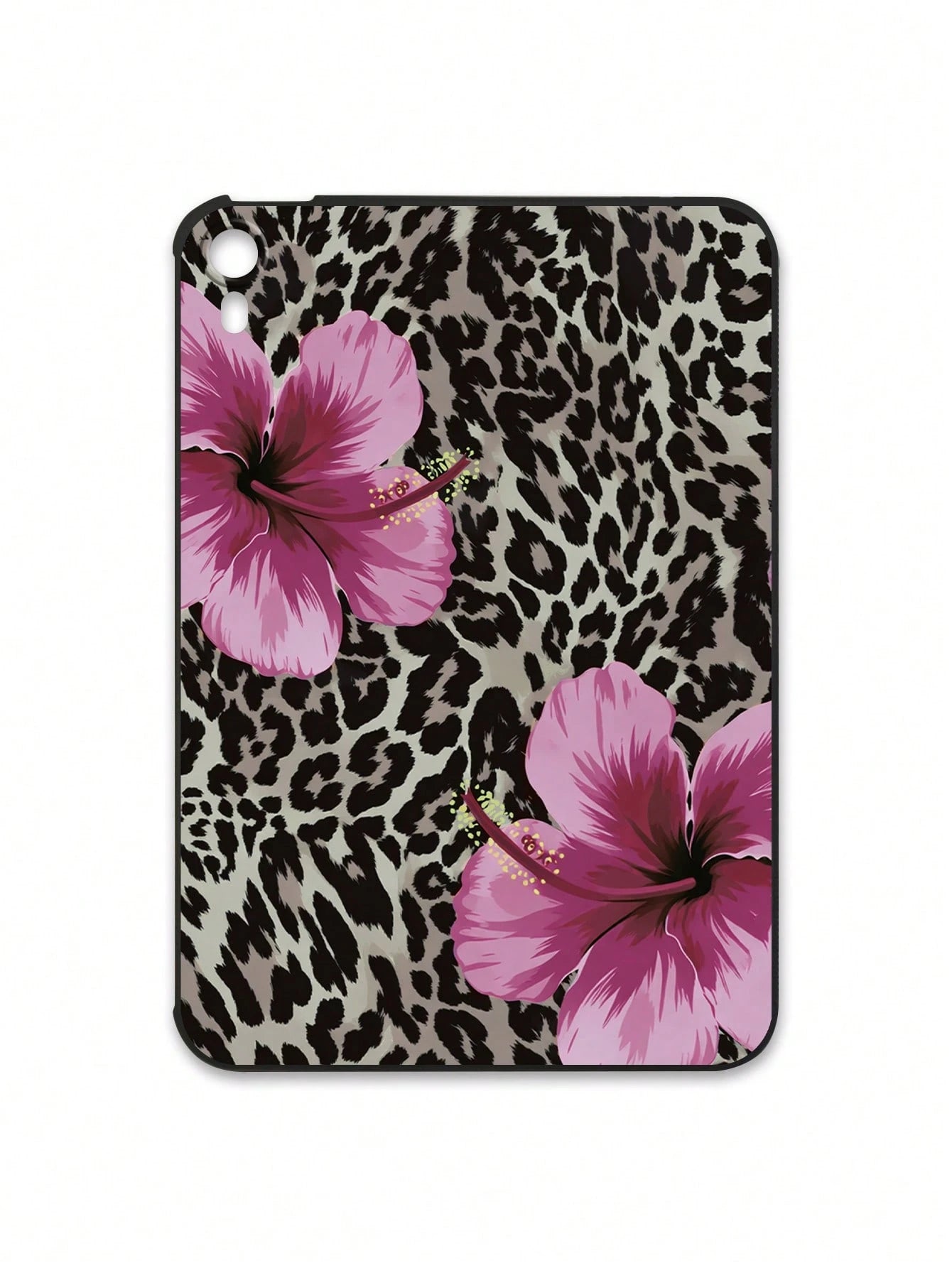 Y2K Leopard Print Hibiscus Flower Tablet Case- Compatible With IPad Case, Shockproof Cute Aesthetic Cover, IPad Accessories Quick Ship Gifts, Compatible With Kindle Case, Compatible With IPad Cases 1