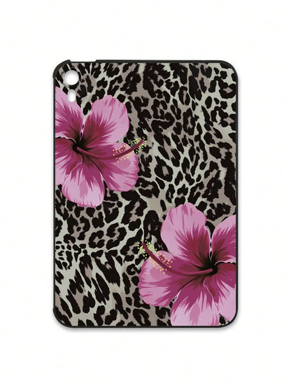 Y2K Leopard Print Hibiscus Flower Tablet Case- Compatible With IPad Case, Shockproof Cute Aesthetic Cover, IPad Accessories Quick Ship Gifts, Compatible With Kindle Case, Compatible With IPad Cases 1