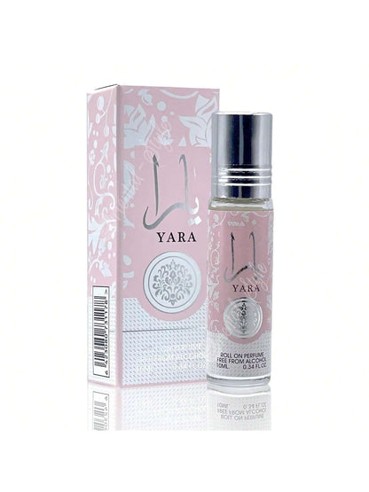YARA Roll-On Perfume Oil CPO- 10ML (0.34 OZ)| Gourmand Accord, Vanilla, Musk, Heliotrope, Orchid, Tangerine., Fragrance, Perfume, Unisex, Spray, Long Lasting, Parfum, Scent, Notes, Signature, Luxury