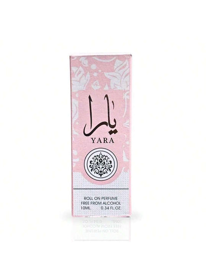 YARA Roll-On Perfume Oil CPO- 10ML (0.34 OZ)| Gourmand Accord, Vanilla, Musk, Heliotrope, Orchid, Tangerine., Fragrance, Perfume, Unisex, Spray, Long Lasting, Parfum, Scent, Notes, Signature, Luxury