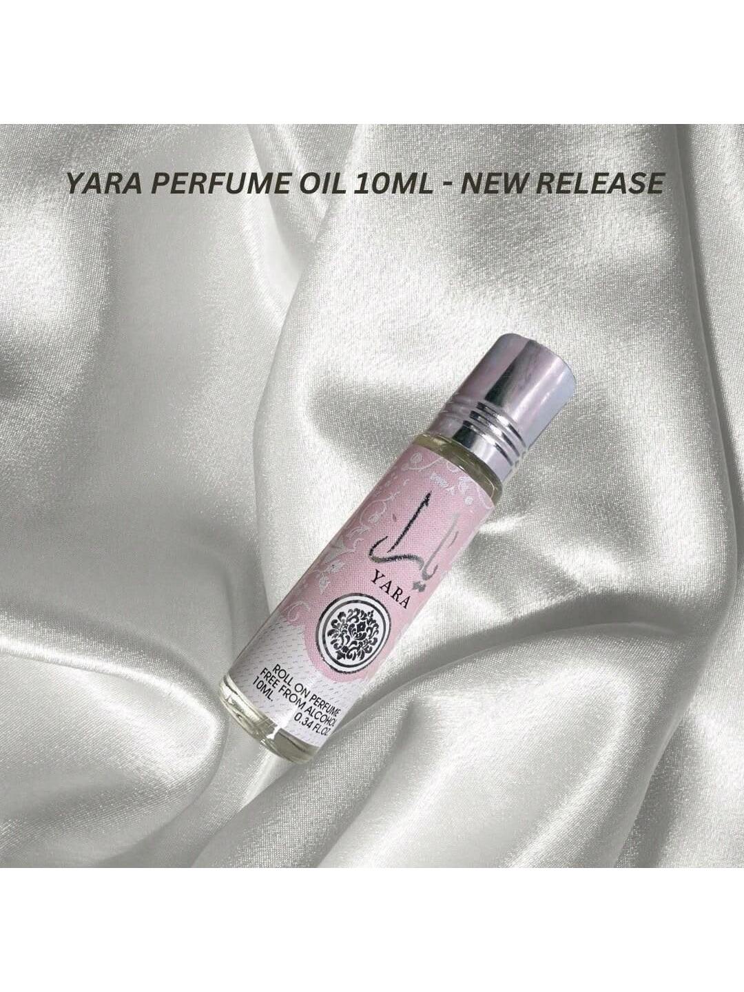 YARA Roll-On Perfume Oil CPO- 10ML (0.34 OZ)| Gourmand Accord, Vanilla, Musk, Heliotrope, Orchid, Tangerine., Fragrance, Perfume, Unisex, Spray, Long Lasting, Parfum, Scent, Notes, Signature, Luxury