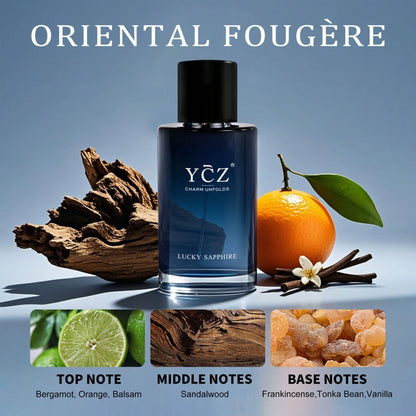 YCZ Men's Pheromone Perfume| 1.7oz| Fresh Scent + Lavender Scent| Warm Woody End Rhyme| Essential Fragrance For Dating Confessions, Fragrance Of Love, Confession Fragrance, Attractive Aroma, Lasti