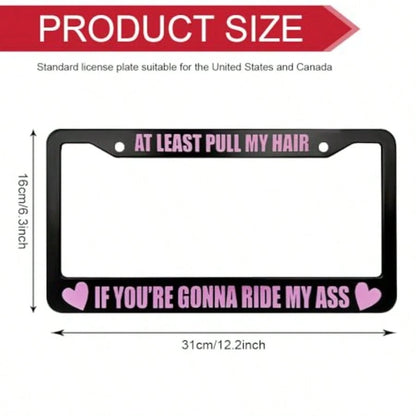 YDriver Pick Music License Plate Frame License Plate Cover Funny Aluminium Alloy Car Tag Holder Cover With 2 Holes Car Decoration Accories Auto Tag Protector For Most Vehicles 011