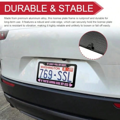 YDriver Pick Music License Plate Frame License Plate Cover Funny Aluminium Alloy Car Tag Holder Cover With 2 Holes Car Decoration Accories Auto Tag Protector For Most Vehicles 011