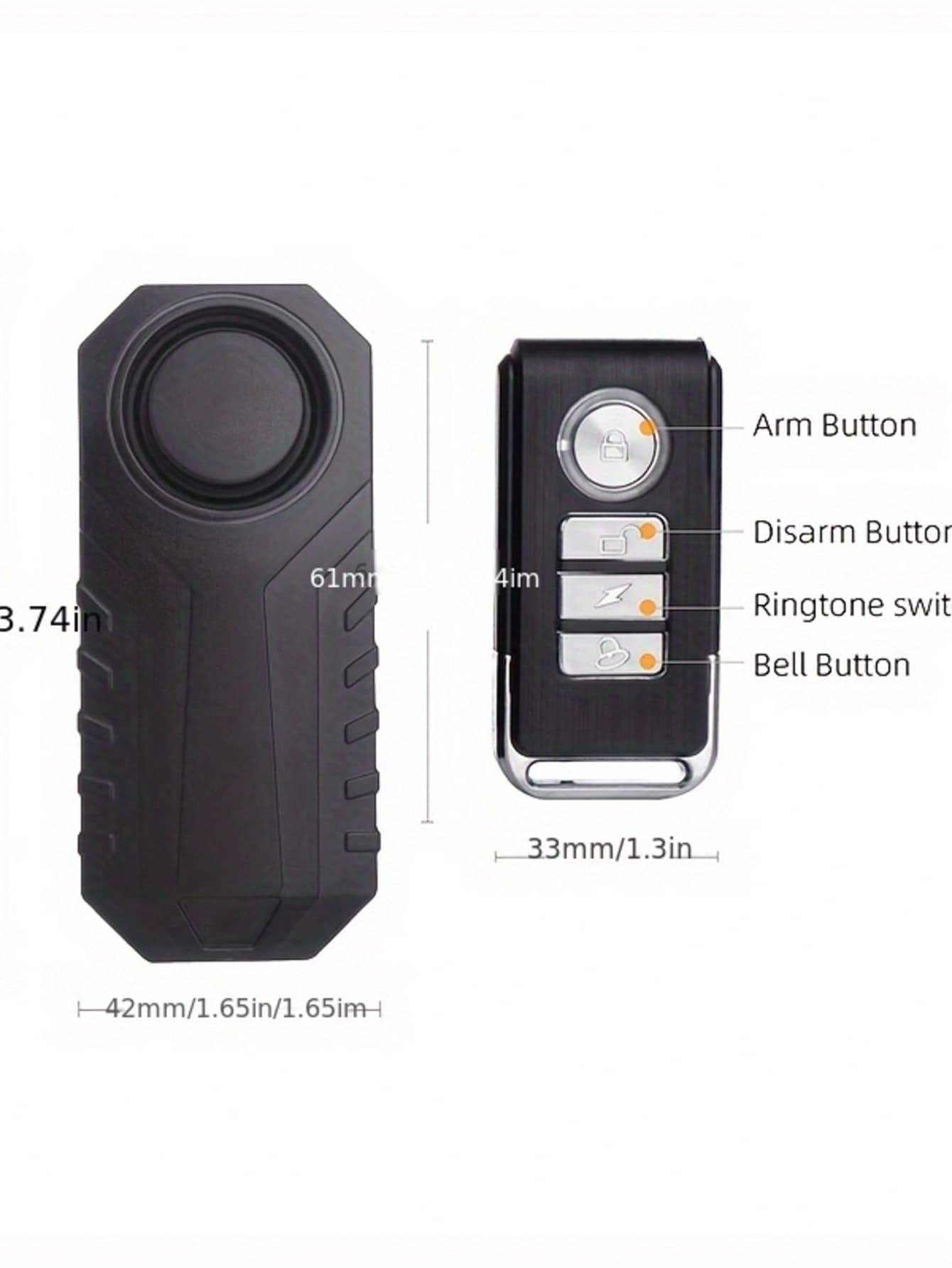 [YNF Bicycle Anti-Theft]113dB Bike Anti-Theft Alarm With Remote| 6-Month Battery Life & Loud Security Alert- Ultimate Cycling Protection Device"Powersports Alarms &Anti-Theft