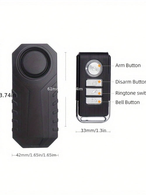 [YNF Bicycle Anti-Theft]113dB Bike Anti-Theft Alarm With Remote| 6-Month Battery Life & Loud Security Alert- Ultimate Cycling Protection Device"Powersports Alarms &Anti-Theft