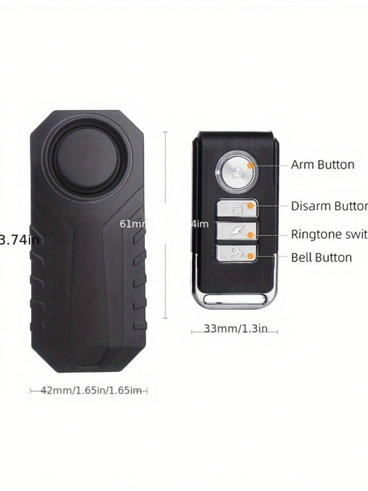 [YNF Bicycle Anti-Theft]113dB Bike Anti-Theft Alarm With Remote| 6-Month Battery Life & Loud Security Alert- Ultimate Cycling Protection Device"Powersports Alarms &Anti-Theft