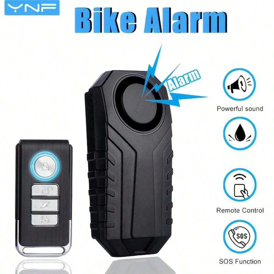 [YNF Bicycle Anti-Theft]113dB Bike Anti-Theft Alarm With Remote| 6-Month Battery Life & Loud Security Alert- Ultimate Cycling Protection Device"Powersports Alarms &Anti-Theft