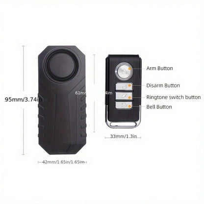 [YNF Bicycle Anti-Theft]113dB Bike Anti-Theft Alarm With Remote| 6-Month Battery Life & Loud Security Alert- Ultimate Cycling Protection Device"Powersports Alarms &Anti-Theft