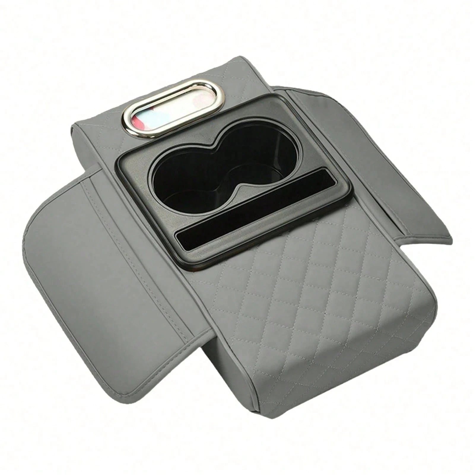 ZBEZBE Universal Car Armrest Pad Convenient With Pocket And Tissue Box Bottle Holder Suitable For Most Vehicles