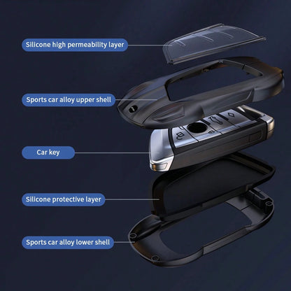 Zinc Alloy Car Key Cover Remote Control Protective Cover Full Range Of X2 X3 X5 Car Key Cover Auto Accessories