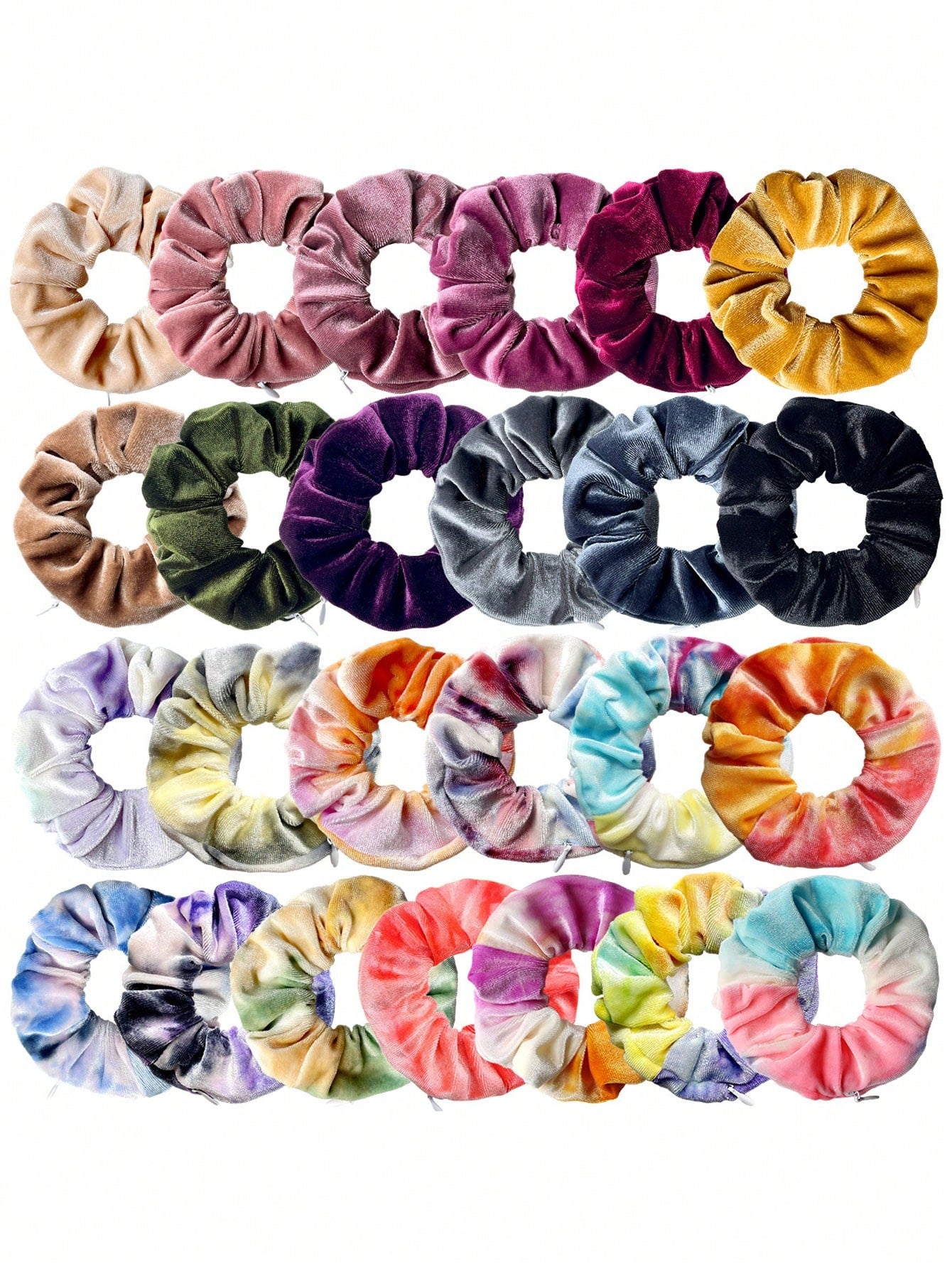 Zipper Hair Scrunchie, Multi-Functional Hair Tie Storage Bag, Velvet Hair Scrunchie With Hidden Pocket, Pocket Hair Scrunchie, Hair Tie Storage Bag